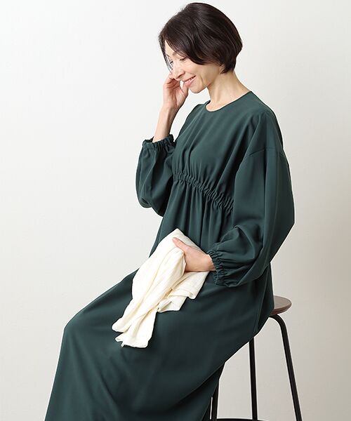 TAKASHIMAYA OUTLET / タカシマヤ アウトレット ロング・マキシ丈ワンピース | 『アウトレット対象商品』ＳＴＹＬＥ＆ＥＤＩＴ　ＯＰ/ギャザーワンピース | 詳細10