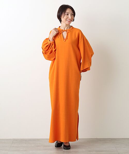 TAKASHIMAYA OUTLET / タカシマヤ アウトレット ロング・マキシ丈ワンピース | 『アウトレット対象商品』ＳＴＹＬＥ＆ＥＤＩＴ　ＯＰ/タックボリュームワンピース | 詳細9