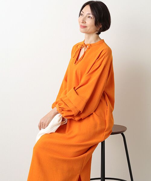 TAKASHIMAYA OUTLET / タカシマヤ アウトレット ロング・マキシ丈ワンピース | 『アウトレット対象商品』ＳＴＹＬＥ＆ＥＤＩＴ　ＯＰ/タックボリュームワンピース | 詳細10