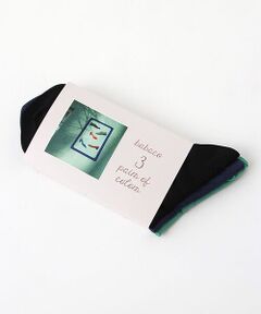 TAKASHIMAYA OUTLET / タカシマヤ アウトレット ソックス | 『アウトレット対象商品』ババコ　ＺＺ/BABACO 3Pairs of colors