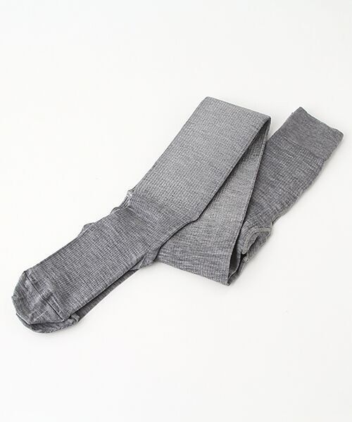 TAKASHIMAYA OUTLET / タカシマヤ アウトレット ソックス | 『アウトレット対象商品』ババコ　ＺＺ/BABACO Ribbed Tights W/Foil Print | 詳細1