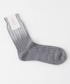 TAKASHIMAYA OUTLET / タカシマヤ アウトレット ソックス | 『アウトレット対象商品』ババコ　ＺＺ/Ribbed Socks W/Foil Print