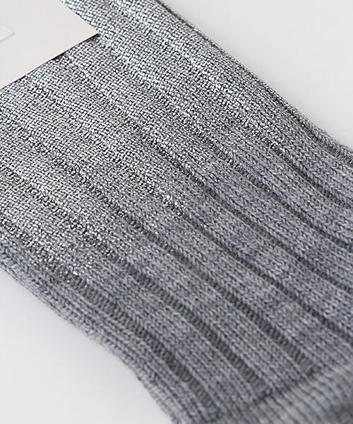 TAKASHIMAYA OUTLET / タカシマヤ アウトレット ソックス | 『アウトレット対象商品』ババコ　ＺＺ/Ribbed Socks W/Foil Print | 詳細2