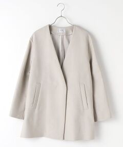 TAKASHIMAYA OUTLET / タカシマヤ アウトレット ノーカラージャケット | 『アウトレット対象商品』ノーカラーコート