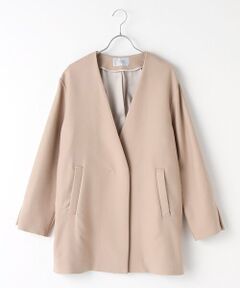 TAKASHIMAYA OUTLET / タカシマヤ アウトレット ノーカラージャケット | 『アウトレット対象商品』ノーカラーコート