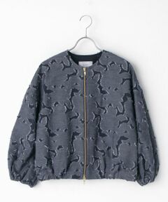 TAKASHIMAYA OUTLET / タカシマヤ アウトレット ブルゾン | 『アウトレット対象商品』デニム調ジャカードブルゾン