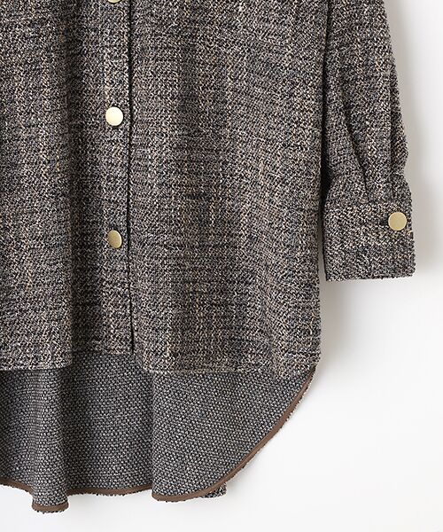 TAKASHIMAYA OUTLET / タカシマヤ アウトレット その他アウター | 『アウトレット対象商品』ツイードシャツアウター | 詳細2