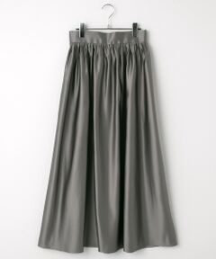 TAKASHIMAYA OUTLET / タカシマヤ アウトレット ロング・マキシ丈スカート | 『アウトレット対象商品』サテンギャザースカート