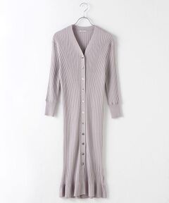 TAKASHIMAYA OUTLET / タカシマヤ アウトレット ロング・マキシ丈ワンピース | 『アウトレット対象商品』シーズンスタイルラボ　リブロングフリルワンピース