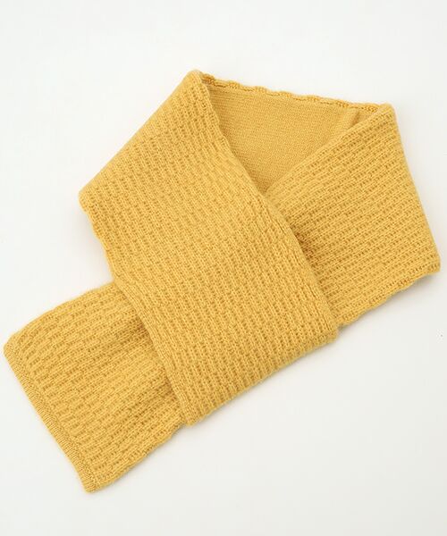 TAKASHIMAYA OUTLET / タカシマヤ アウトレット マフラー・ショール・スヌード・ストール | カシミヤ差込み式ミニマフラー（G.YELLOW）
