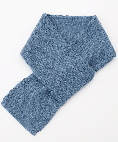 TAKASHIMAYA OUTLET / タカシマヤ アウトレット マフラー・ショール・スヌード・ストール | カシミヤ差込み式ミニマフラー（G.BLUE）