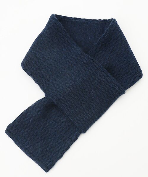 TAKASHIMAYA OUTLET / タカシマヤ アウトレット マフラー・ショール・スヌード・ストール | カシミヤ差込み式ミニマフラー（NAVY）