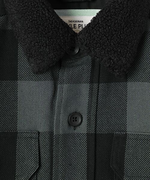 TAKASHIMAYA OUTLET / タカシマヤ アウトレット その他アウター | 襟ボア中わたキルトシャツアウター | 詳細1