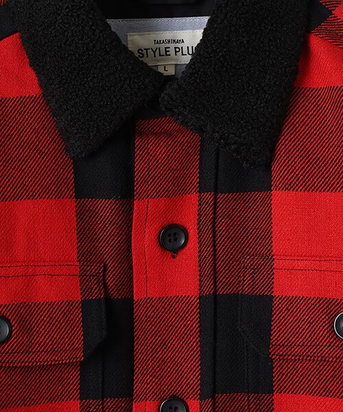TAKASHIMAYA OUTLET / タカシマヤ アウトレット その他アウター | 襟ボア中わたキルトシャツアウター | 詳細7