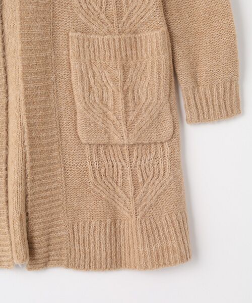 TAKASHIMAYA OUTLET / タカシマヤ アウトレット カーディガン・ボレロ | リーフ柄ロングカーディガン | 詳細4