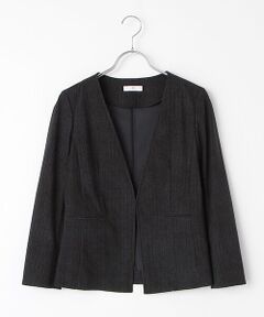 極美品】高島屋 アトラエル ノーカラージャケット レディース M