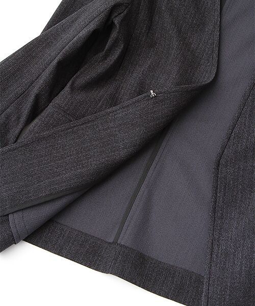 TAKASHIMAYA OUTLET / タカシマヤ アウトレット ノーカラージャケット | スーツクローゼット　クールドッツ　ノーカラージャケット | 詳細5