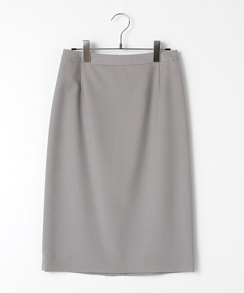 TAKASHIMAYA OUTLET/タカシマヤ アウトレット スーツクローゼット サマーウォッシャブルウールタイトスカート グレー 40 TAKASHIMAYA OUTLET/タカシマヤ アウトレット スーツクローゼット サマーウォッシャブルウールタイトスカート グレー 40