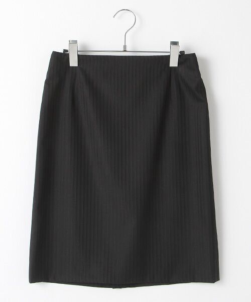 TAKASHIMAYA OUTLET/タカシマヤ アウトレット スーツクローゼット ストライプタイトスカート(ショート) 黒ストライプ 40 TAKASHIMAYA OUTLET/タカシマヤ アウトレット スーツクローゼット ストライプタイトスカート(ショート) 黒ストライプ 40