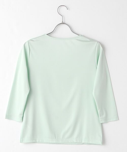 TAKASHIMAYA OUTLET / タカシマヤ アウトレット カットソー | スーツクローゼット　トリアセスムース七分Ｖ首カットソー | 詳細1