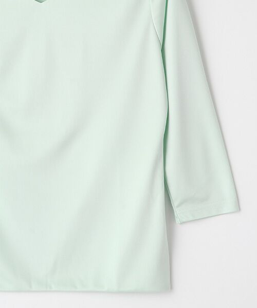 TAKASHIMAYA OUTLET / タカシマヤ アウトレット カットソー | スーツクローゼット　トリアセスムース七分Ｖ首カットソー | 詳細3