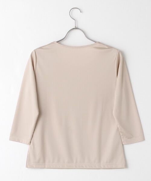 TAKASHIMAYA OUTLET / タカシマヤ アウトレット カットソー | スーツクローゼット　トリアセスムース７分丸首カットソー | 詳細2