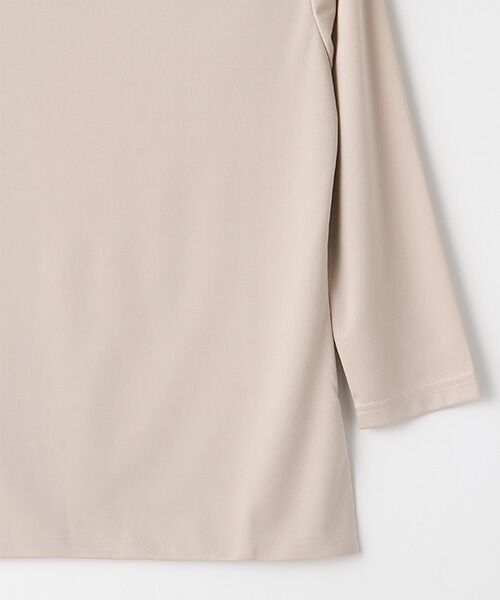 TAKASHIMAYA OUTLET / タカシマヤ アウトレット カットソー | スーツクローゼット　トリアセスムース７分丸首カットソー | 詳細4