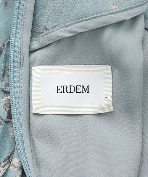 【新品未使用タグ付き】アーデム　ERDEM ロゴ入り　水色　長袖ワンピース Erdem（アーデム）ワンピース 青 サイズ:40(M位) レディース