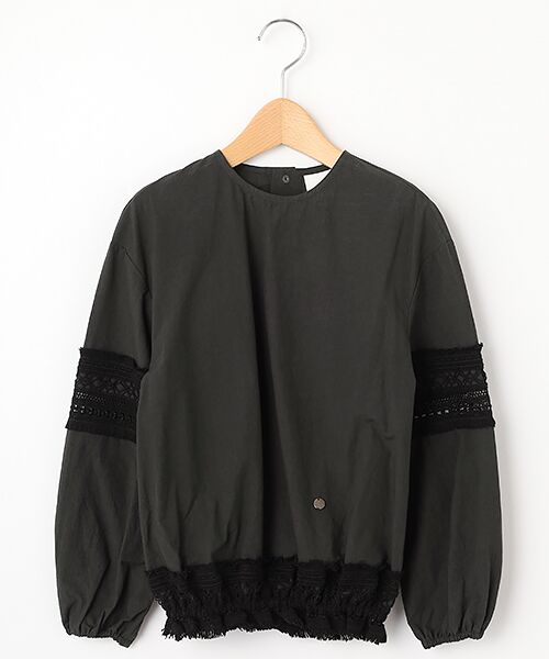 TAKASHIMAYA OUTLET/タカシマヤ アウトレット 『アウトレット対象商品』ヒロミシスル ブラウス BLACK 130 TAKASHIMAYA OUTLET/タカシマヤ アウトレット 『アウトレット対象商品』ヒロミシスル ブラウス BLACK 130