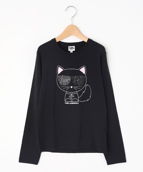TAKASHIMAYA OUTLET/タカシマヤ アウトレット 『アウトレット対象商品』カールラガーフェルド Tシャツ(長袖) BLACK 12 TAKASHIMAYA OUTLET/タカシマヤ アウトレット 『アウトレット対象商品』カールラガーフェルド Tシャツ(長袖) BLACK 12