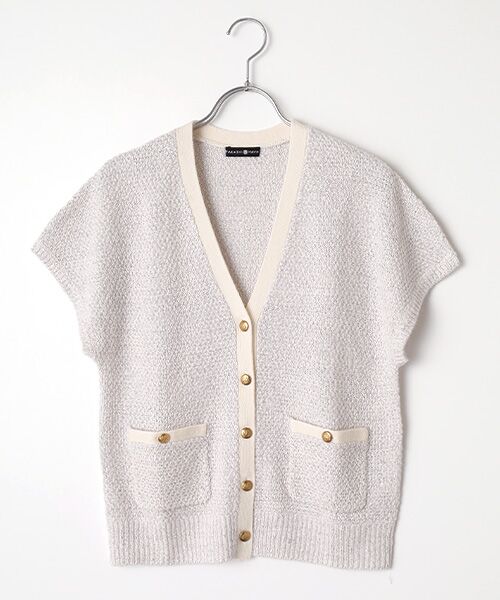 TAKASHIMAYA OUTLET / タカシマヤ アウトレット ベスト | ツィードライクベスト（WHITE）