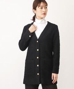 TAKASHIMAYA OUTLET / タカシマヤ アウトレット ノーカラージャケット | 『アウトレット対象商品』ファンシーツイードジャケット