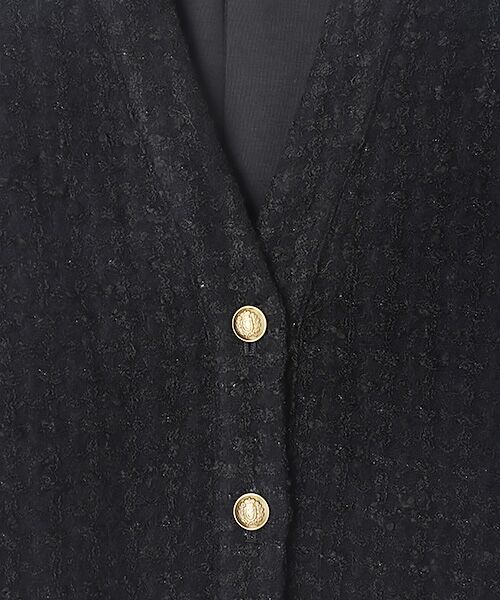TAKASHIMAYA OUTLET / タカシマヤ アウトレット ノーカラージャケット | 『アウトレット対象商品』ファンシーツイードジャケット | 詳細1