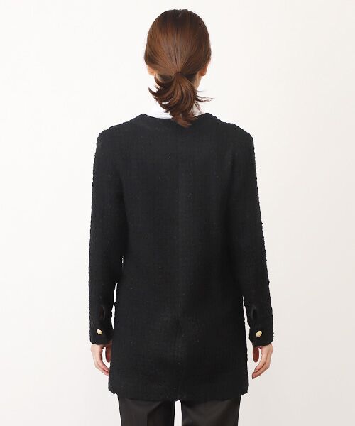 TAKASHIMAYA OUTLET / タカシマヤ アウトレット ノーカラージャケット | 『アウトレット対象商品』ファンシーツイードジャケット | 詳細3