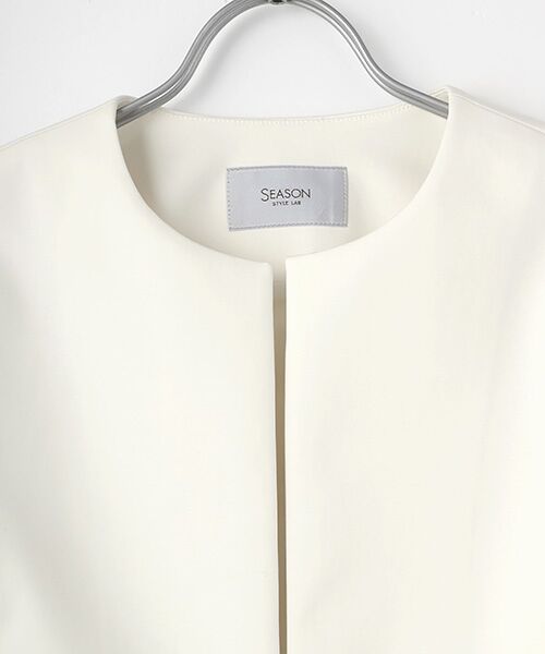 TAKASHIMAYA OUTLET / タカシマヤ アウトレット ノーカラージャケット | 『アウトレット対象商品』ペプラムジャケット | 詳細1