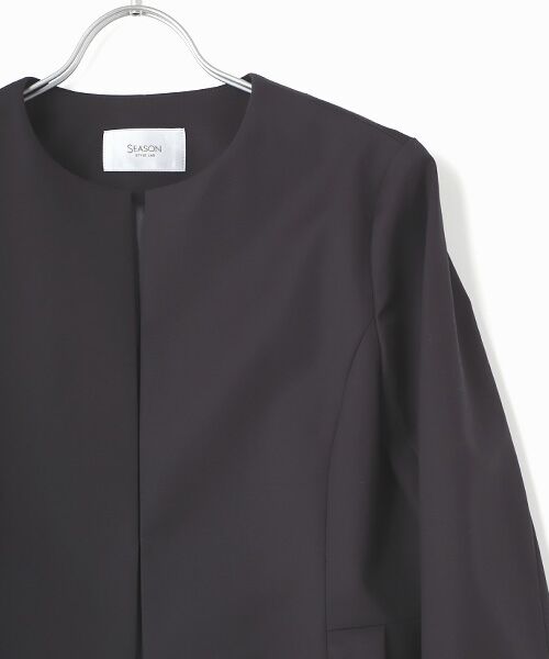 TAKASHIMAYA OUTLET / タカシマヤ アウトレット ノーカラージャケット | 『アウトレット対象商品』ペプラムジャケット | 詳細3