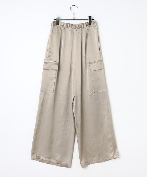 TAKASHIMAYA OUTLET / タカシマヤ アウトレット カーゴパンツ | 『アウトレット対象商品』サテンカーゴパンツ | 詳細1