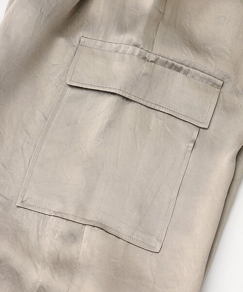 TAKASHIMAYA OUTLET / タカシマヤ アウトレット カーゴパンツ | 『アウトレット対象商品』サテンカーゴパンツ | 詳細5