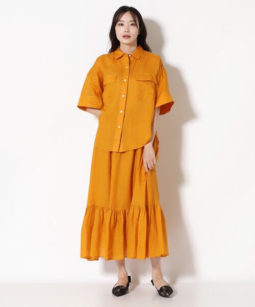 TAKASHIMAYA OUTLET / タカシマヤ アウトレット ミニ・ひざ丈スカート | 『アウトレット対象商品』ラミースカート | 詳細2