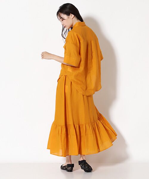 TAKASHIMAYA OUTLET / タカシマヤ アウトレット ミニ・ひざ丈スカート | 『アウトレット対象商品』ラミースカート | 詳細4