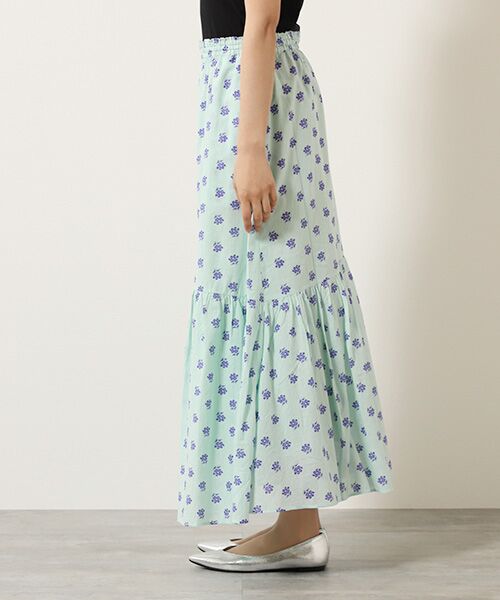 TAKASHIMAYA OUTLET / タカシマヤ アウトレット ロング・マキシ丈スカート | 『アウトレット対象商品』ヌキテパ　ＣＯＴＴＯＮ　ＤＯＢＢＹ　ＳＴＲＩＰＥ　ＦＬＯＷＥ | 詳細2