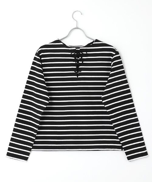 TAKASHIMAYA OUTLET / タカシマヤ アウトレット カットソー | 『アウトレット対象商品』ティッカ　レースアップバスクシャツ | 詳細1