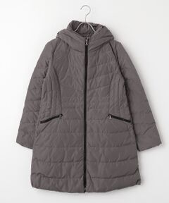 21832　レディース　ダウンジャケット　グレーＸ茶色　サイズ38 セール】 レディース ダウンジャケット・ベスト（条件：グレー系