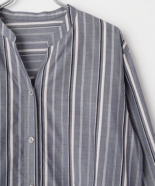 TAKASHIMAYA OUTLET / タカシマヤ アウトレット ロング・マキシ丈ワンピース | ストライプ柄ロングシャツ(LS) | 詳細3