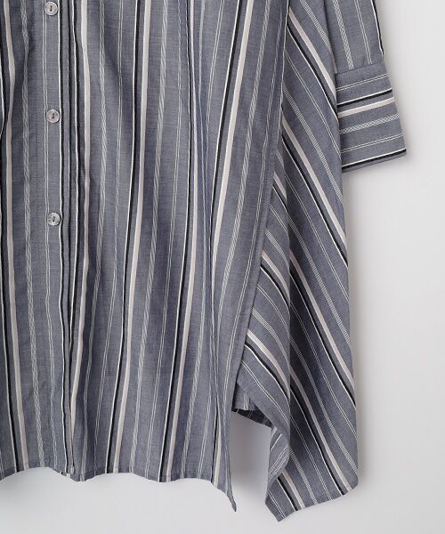 TAKASHIMAYA OUTLET / タカシマヤ アウトレット ロング・マキシ丈ワンピース | ストライプ柄ロングシャツ(LS) | 詳細4