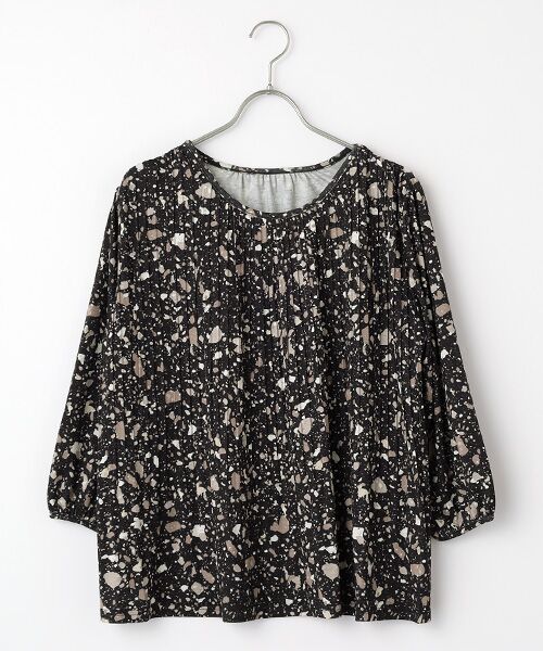 TAKASHIMAYA OUTLET / タカシマヤ アウトレット その他トップス | プリントプルオーバー(LS)（BLACK）