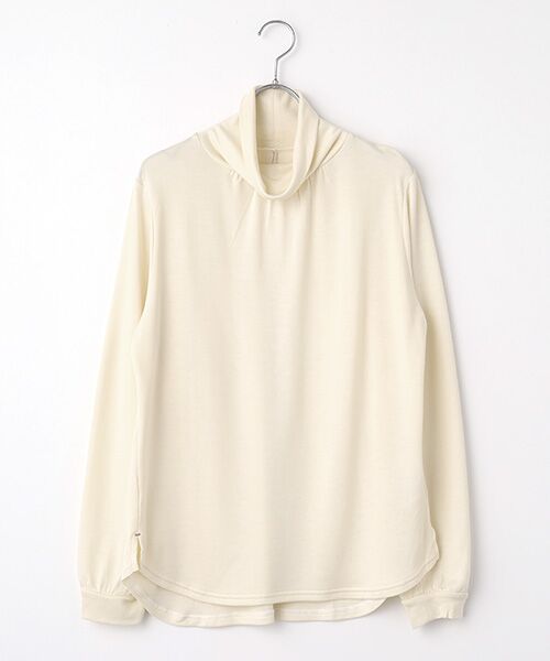 TAKASHIMAYA OUTLET / タカシマヤ アウトレット カットソー | ハイネックギャザープルオーバー（IVORY）