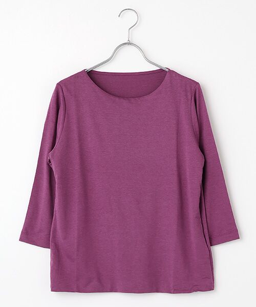 TAKASHIMAYA OUTLET / タカシマヤ アウトレット カットソー | ルナセル前身2枚仕立てプルオーバー（PURPLE）