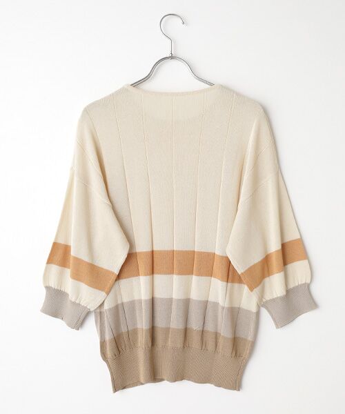 TAKASHIMAYA OUTLET / タカシマヤ アウトレット ニット・セーター | 配色ニットプルオーバー(LS) | 詳細1