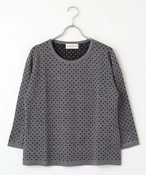 TAKASHIMAYA OUTLET / タカシマヤ アウトレット ニット・セーター | ドット柄プルオーバー（GREY）